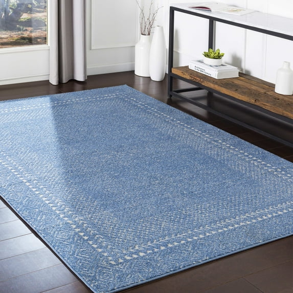 Mark&Day Area Rugs, 4x5 Julian Global Blue Beige Area Rug (3'11" x 5'7")