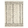 thumbnail image 1 of Mark&Day Area Rugs, 4x6 Teerd Global Shag Ivory/Gray Area Rug, Beige White Carpet for Living Room, Bedroom or Kitchen (3'11" x 5'7"), 1 of 6