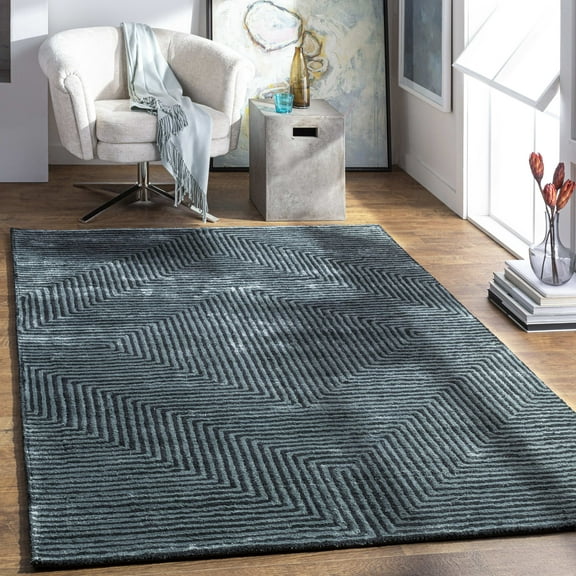 Mark&Day Area Rugs, 4x6 Calais Modern Sage Area Rug, Sage Carpet for Living Room, Bedroom or Kitchen (4' x 6')
