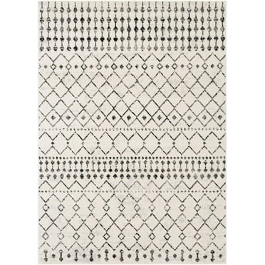 Mark&Day Area Rugs, 4x6 Olburgen Global Light Gray Area Rug (4'3" x 5'7")