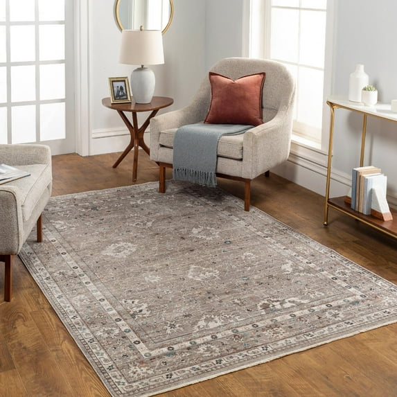 Mark&Day Area Rugs, 4x6 Oreinis Traditional Mocha Area Rug (3'11" x 5'11")
