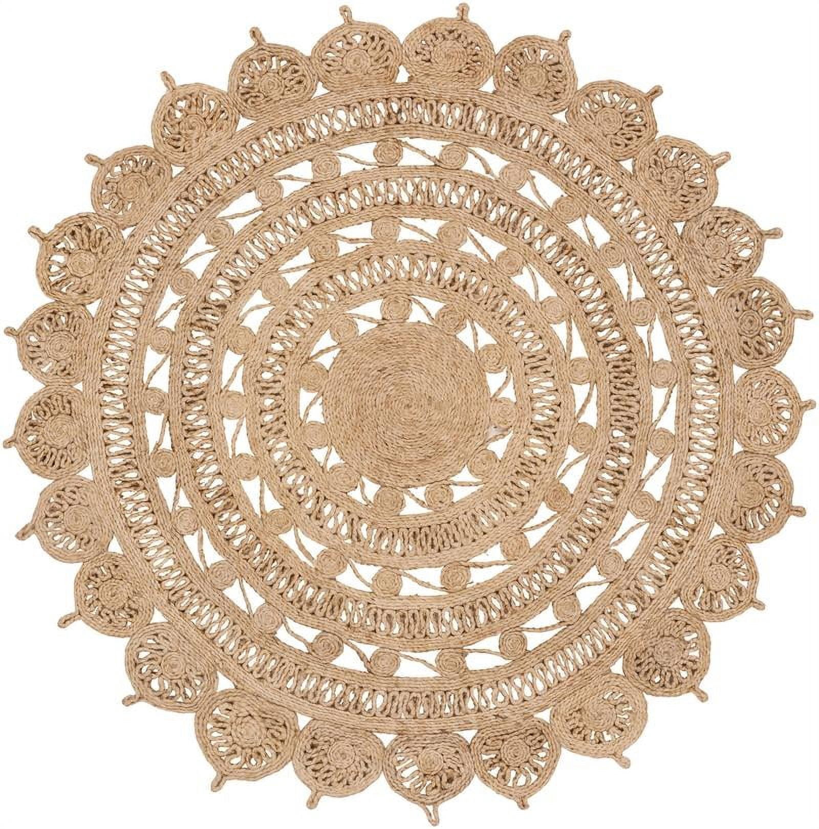 Round Rug Camel Mark&Day Area Rugs, 5ft Round Blaise Cottage Camel Area Rug (5' Round ...