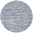 thumbnail image 1 of Mark&Day Area Rugs, 5ft Round Delisle Modern Navy Area Rug, Blue White Carpet for Living Room, Bedroom or Kitchen (5'3" Round), 1 of 5