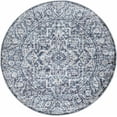 thumbnail image 1 of Mark&Day Area Rugs, 5ft Round Emma Traditional Navy Area Rug, Blue White Carpet for Living Room, Bedroom or Kitchen (5'3" Round), 1 of 14