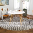 thumbnail image 1 of Mark&Day Area Rugs, 5ft Round Gabriel Global Grey Beige Area Rug (5'3" Round), 1 of 7