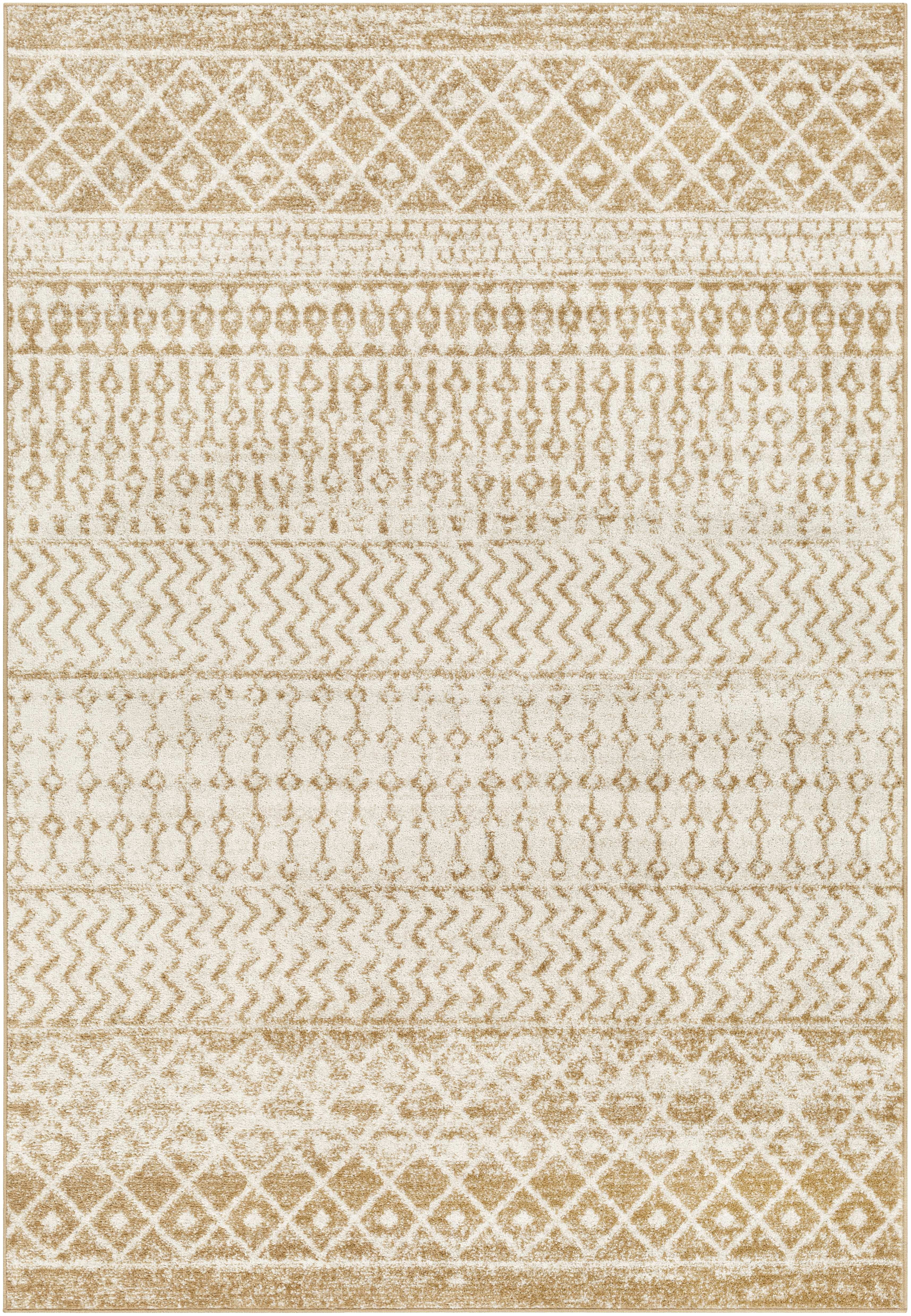 Carmel Color Rug Mark&Day Area Rugs, 5ft Round Louise Global Caramel Area Rug, Cream ...