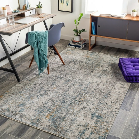 Mark&Day Area Rugs, 5x7 Abcoven Modern Light Gray Area Rug (5' x 7'5")