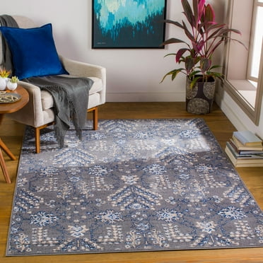 Mark&Day Area Rugs, 5x7 Berkeind Traditional Grey Area Rug (5'3" x 7')