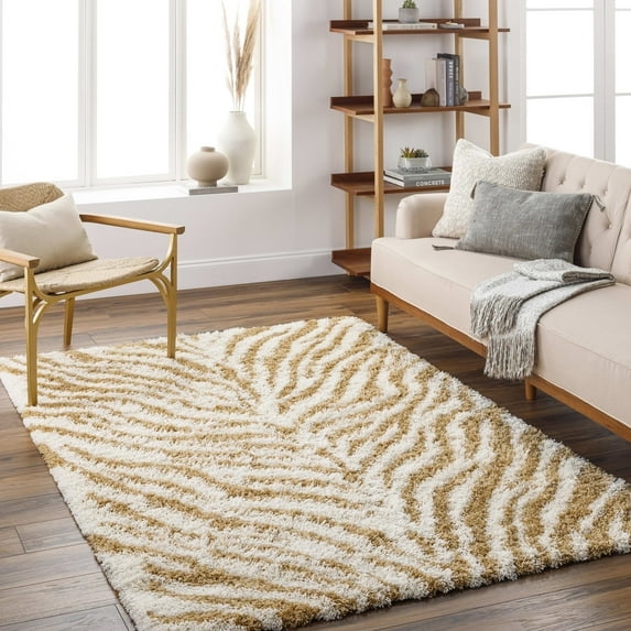 Mark&Day Area Rugs, 5x7 Boomer Modern Camel Area Rug (5'3" x 7'3")
