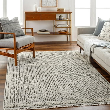 Mark&Day Area Rugs, 5x7 Coldstream Global Charcoal Area Rug (5'3" x 7')