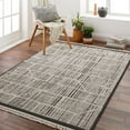 thumbnail image 1 of Mark&Day Area Rugs, 5x7 Competine Global Charcoal Area Rug, Grey Ivory Carpet for Living Room, Bedroom or Kitchen (5'3" x 7'), 1 of 6