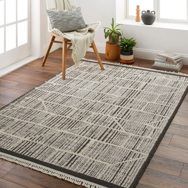Mark&Day Area Rugs, 5x7 Competine Global Charcoal Area Rug (5'3" x 7')