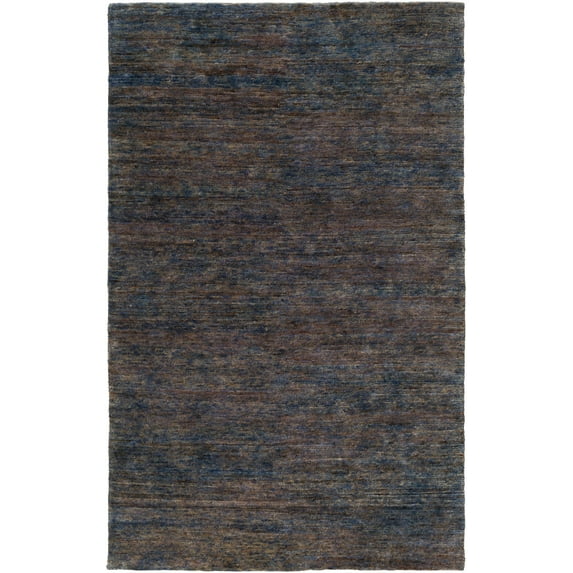Mark&Day Jute Rugs, 5x7 Cook Global Dark Brown Area Rug, Blue Brown Carpet for Living Room, Bedroom or Kitchen (5' x 7'6")