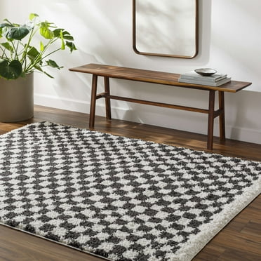 Mark&Day Area Rugs, 5x7 Emmitt Modern Dark Gray Area Rug (5'3" x 7')