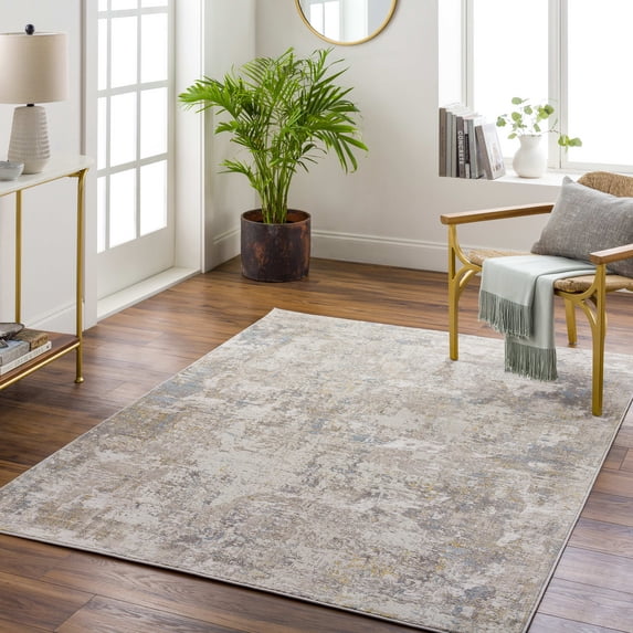 Mark&Day Area Rugs, 5x7 Ewoldt Modern Taupe Marble Area Rug, Beige ...