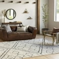 thumbnail image 1 of Mark&Day Area Rugs, 5x7 Fox Lake Global Cream Area Rug, Cream Black Carpet for Living Room, Bedroom or Kitchen (5'3" x 7'), 1 of 8