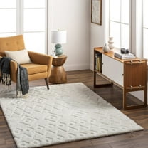Mark&Day Area Rugs, 5x7 Gullermo Modern Ivory Area Rug (5'3" x 7')