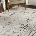 thumbnail image 1 of Mark&Day Area Rugs, 5x7 Herblay Global Camel/Beige Area Rug, Beige Rose Grey Carpet for Living Room, Bedroom or Kitchen (5'1" x 7'3"), 1 of 8