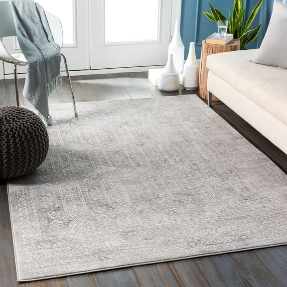 Mark&Day Area Rugs, 5x7 Hyeres Traditional Cream Area Rug, Grey Off-White Cream Carpet for Living Room, Bedroom or Kitchen (5'3" x 7'1")