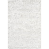 Mark&Day Area Rugs, 5x7 Iveth Modern Light Beige Area Rug, Silver White Carpet for Living Room, Bedroom or Kitchen (5'3" x 7')
