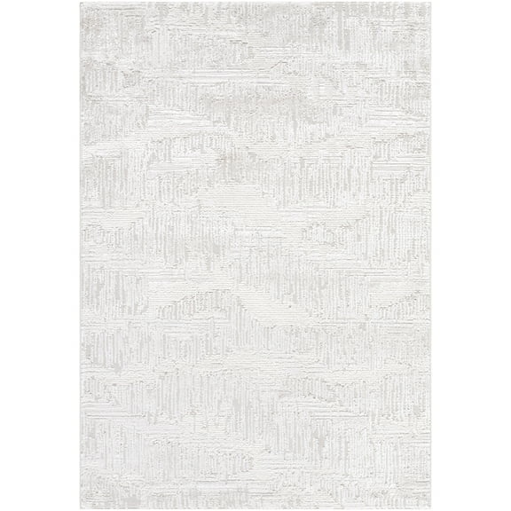 Mark&Day Area Rugs, 5x7 Iveth Modern Light Beige Area Rug, Silver White Carpet for Living Room, Bedroom or Kitchen (5'3" x 7')