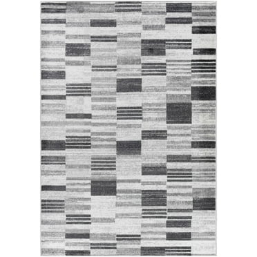 Mark&Day Area Rugs, 5x7 Keyatta Modern Black Area Rug (5'3" x 7'3")