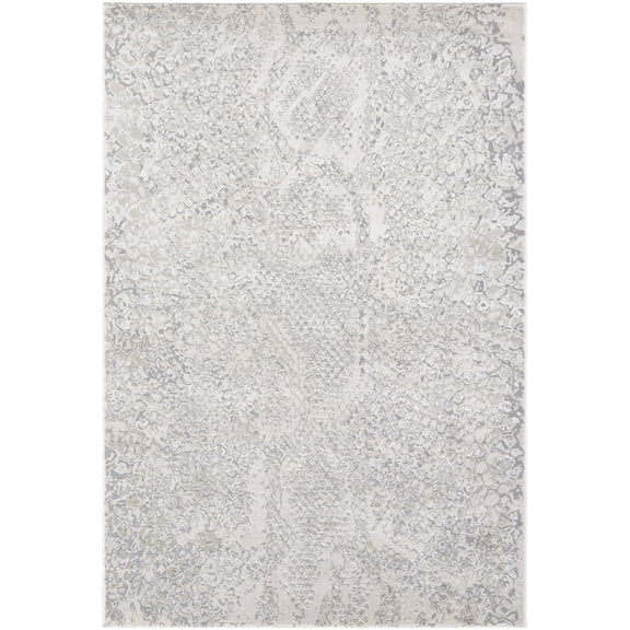 Mark&Day Area Rugs, 5x7 Kyeshia Modern Light Gray Area Rug, Ivory Cream Grey Carpet for Living Room, Bedroom or Kitchen (5'3" x 7'3")