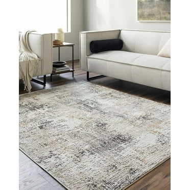 Mark&Day Area Rugs, 5x7 Latonya Rustic Charcoal Area Rug (5'3" x 7')