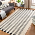 thumbnail image 1 of Mark&Day Wool Rugs, 5x7 Lavant Modern Black Area Rug, Black Cream Carpet for Living Room, Bedroom or Kitchen (5' x 7'6"), 1 of 6