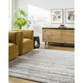 thumbnail image 1 of Mark&Day Area Rugs, 5x7 Mariette Global Medium Gray Area Rug, Silver Grey Carpet for Living Room, Bedroom or Kitchen (5'3" x 7'), 1 of 7
