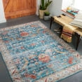 thumbnail image 1 of Mark&Day Area Rugs, 5x7 Meeren Traditional Sky Blue Area Rug (5' x 7'6"), 1 of 6