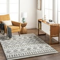 thumbnail image 1 of Mark&Day Area Rugs, 5x7 Nyeshia Global Shag Cream Area Rug, Beige Brown Grey Carpet for Living Room, Bedroom or Kitchen (5'3" x 7'), 1 of 3