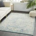 thumbnail image 1 of Mark&Day Area Rugs, 5x7 Olivia Traditional Ivory Cream/Teal/Yellow Area Rug, Blue Grey Beige Carpet for Living Room, Bedroom or Kitchen (5'3" x 7'3"), 1 of 7