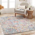 thumbnail image 1 of Mark&Day Area Rugs, 5x7 Olivia Traditional Teal Beige Area Rug (5'3" x 7'3"), 1 of 10