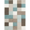 thumbnail image 1 of Mark&Day Area Rugs, 5x7 Piieet Modern Aqua Area Rug, Blue White Carpet for Living Room, Bedroom or Kitchen (5'3" x 7'7"), 1 of 7