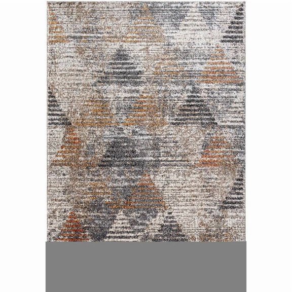 Mark&Day Area Rugs, 5x7 Robina Modern Charcoal Area Rug, Grey Brown Off White Carpet for Living Room, Bedroom or Kitchen (5'3" x 7')