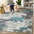 thumbnail image 1 of Mark&Day Area Rugs, 5x7 Rugby Modern Teal Area Rug (5'3" x 7'3"), 1 of 7