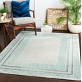 thumbnail image 1 of Mark&Day Area Rugs, 5x7 Schettens Global Aqua Area Rug, Blue Grey Ivory Carpet for Living Room, Bedroom or Kitchen (5'3" x 7'3"), 1 of 8