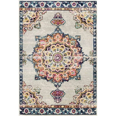 Mark&Day Area Rugs, 5x7 Tilburen Traditional Burnt Orange Area Rug (5'3" x 7'3")