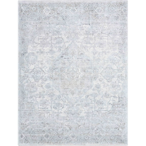 Mark&Day Area Rugs, 5x7 Zerrick Traditional Light Gray Area Rug, Grey Cream Carpet for Living Room, Bedroom or Kitchen (5'3" x 7')