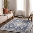 thumbnail image 1 of Mark&Day Area Rugs, 5x8 Anthon Traditional Dark Blue Area Rug, Blue Cream Orange Carpet for Living Room, Bedroom or Kitchen (5' x 8'), 1 of 5
