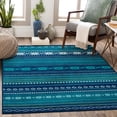 thumbnail image 1 of Mark&Day Area Rugs, 5x8 Creston Rustic Dark Blue Area Rug (5'3" x 7'9"), 1 of 6