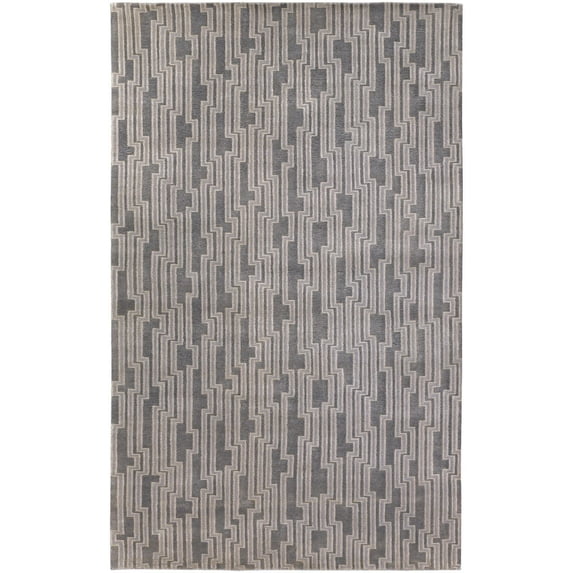 Mark&Day Area Rugs, 5x8 Laurel Modern Medium Gray Area Rug, Grey Beige Carpet for Living Room, Bedroom or Kitchen (5' x 8')