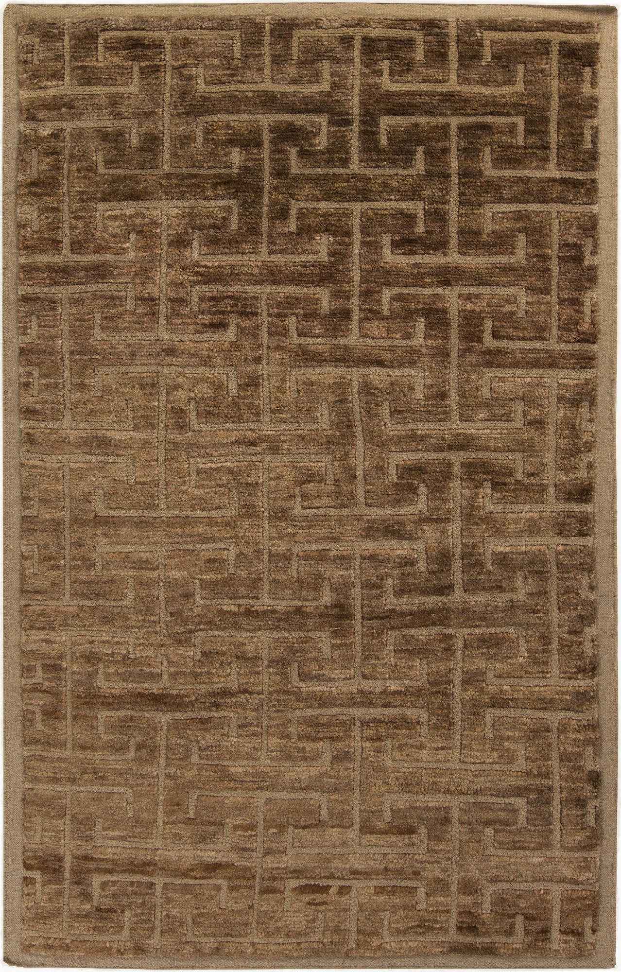 Mark&Day Area Rugs, 5x8 Pennington Global Chocolate/Taupe Area Rug ...