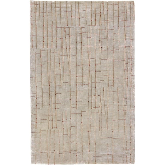 Mark&Day Area Rugs, 5x8 Searlait Modern Oatmeal Area Rug, Grey Brown Red Carpet for Living Room, Bedroom or Kitchen (5' x 8')