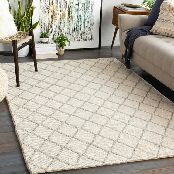 Mark&Day Area Rugs, 5x8 Severin Modern Cream Area Rug (5' x 7'6")
