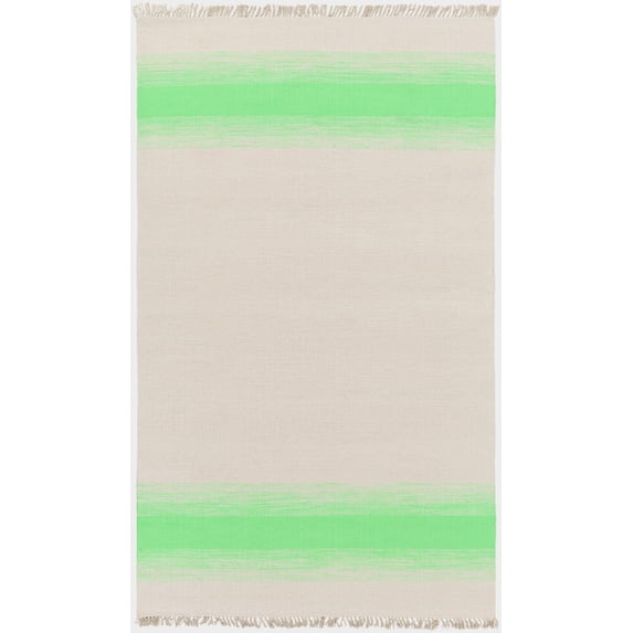 Mark&Day Area Rugs, 5x8 Snowflake Modern Grass Green/Beige Area Rug, Green Beige Carpet for Living Room, Bedroom or Kitchen (5' x 8')