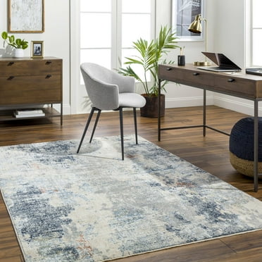 Mark&Day Area Rugs, 5x8 Trini Modern Denim Area Rug (5' x 7'9")