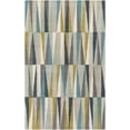 thumbnail image 1 of Mark&Day Wool Rugs, 5x8 Yerres Modern Aqua Area Rug, Blue White Carpet for Living Room, Bedroom or Kitchen (5' x 8'), 1 of 4