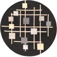 thumbnail image 1 of Mark&Day Area Rugs, 6ft Round Charlo Modern Black Area Rug (6' Round), 1 of 5